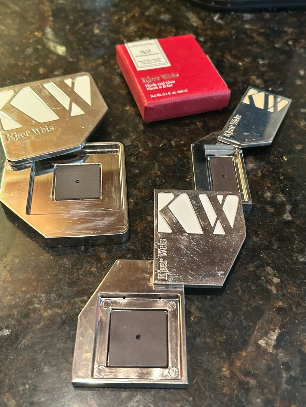 Kjaer Weis Foundation, Blush Lip Compacts Cases